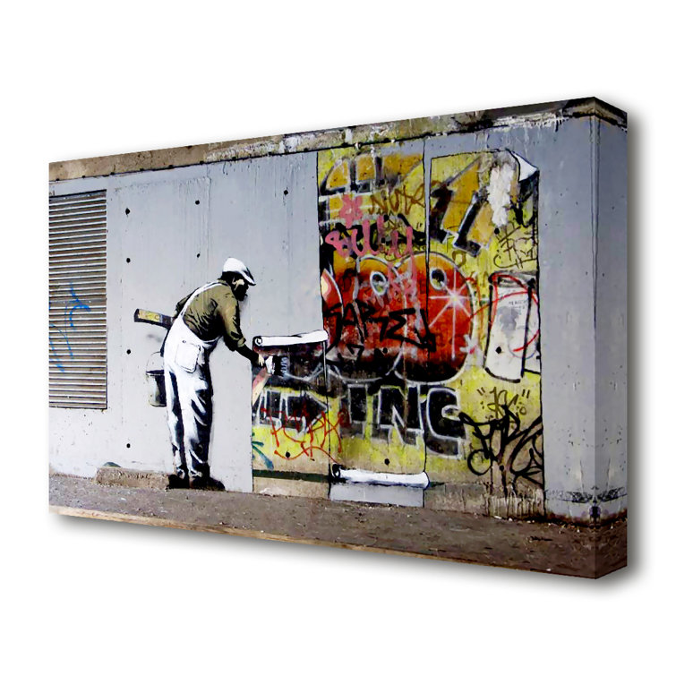 East Urban Home Leinwandbild Tapete über Robbo-Graffiti | Wayfair.de